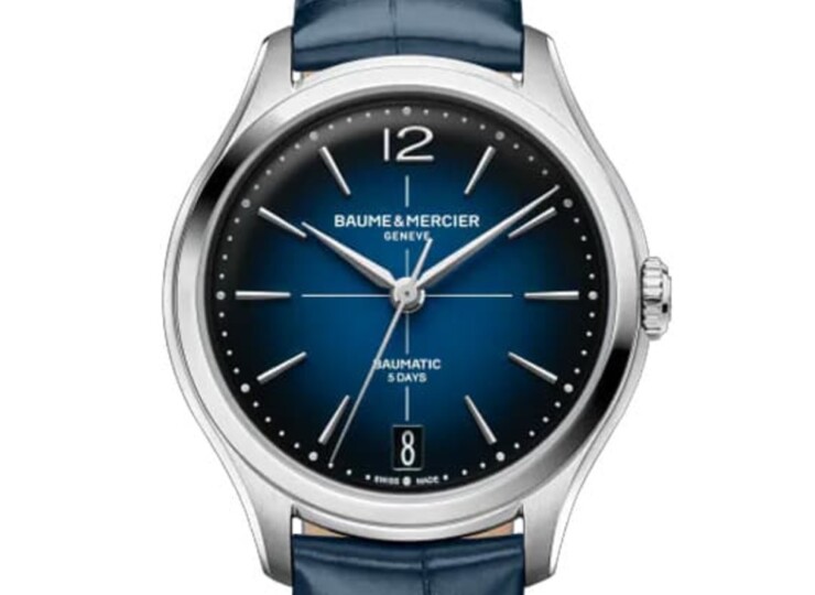 Baume & Mercier クリフトン 10833 34mm ブルー文字盤 M0A10833