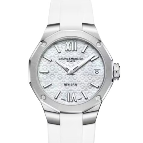 リビエラ 10837 33mm ホワイト マザー・オブ・パール文字盤
