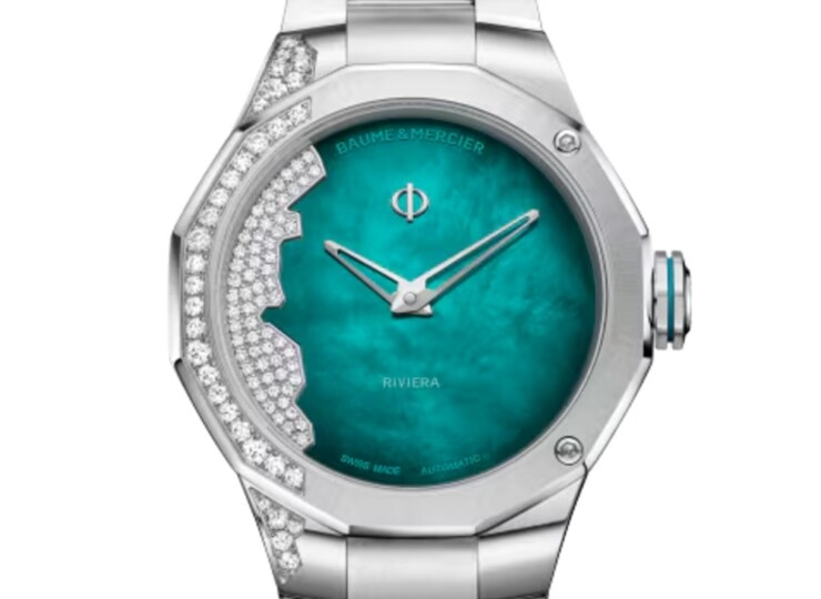 BAUME & MERCIER リビエラ 10868 33mm グリーン文字盤 M0A10868