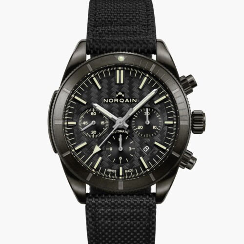 NORQAIN Adventure Chrono 44mm ブラック文字盤 ブラックノーデュラストラップ N1200.19B01.B01.F01