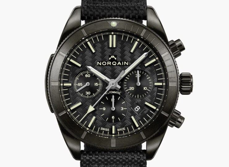 NORQAIN Adventure Chrono 44mm ブラック文字盤 ブラックノーデュラストラップ N1200.19B01.B01.F01