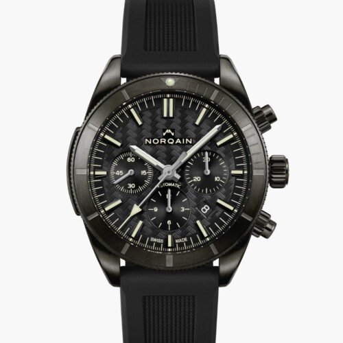 NORQAIN Adventure Chrono 44mm ブラック文字盤 ブラックラバーストラップ N1200.19B01.B01.R01