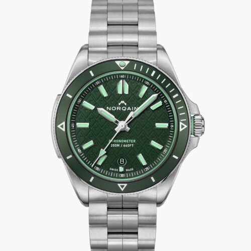 Adventure 40mm グリーン文字盤 ステンレススチールブレスレット フォールディングクラスプ