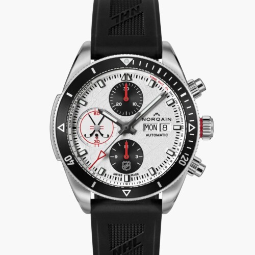 Adventure Chrono NHL Limited Edition 41mm ホワイト文字盤 ブラックラバーストラップ ピンバックル