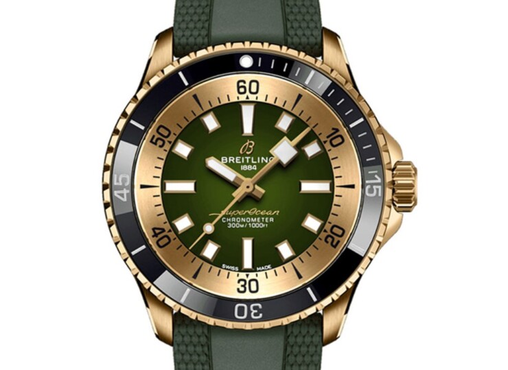 BREITLING スーパーオーシャン オートマチック 42 グリーン文字盤 N17375201L1S1
