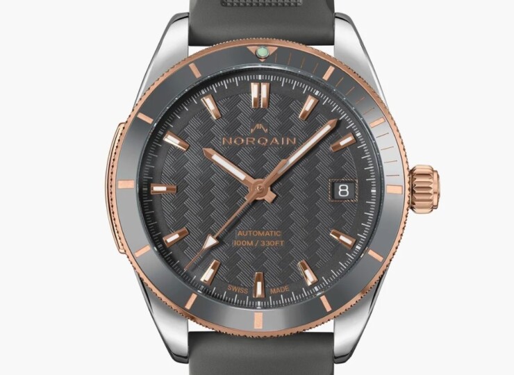 NORQAIN Adventure 37mm グレー文字盤 グレーラバーストラップ N1800.08S07.G01.R01