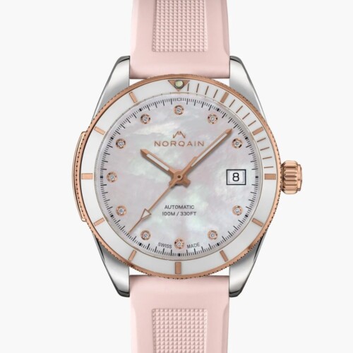 Adventure 37mm マザーオブパール文字盤 Pink Rubber
