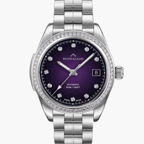 Adventure 37mm パープル文字盤 ステンレススチールブレスレット