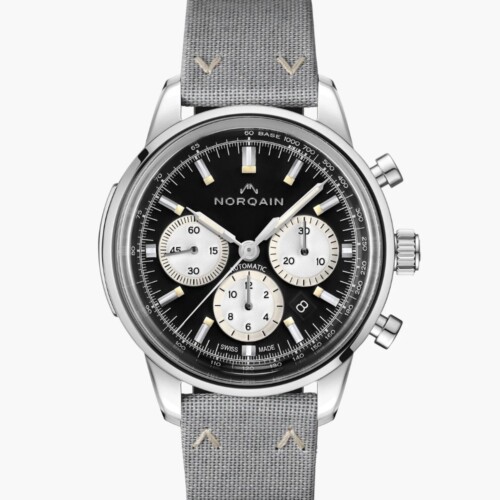 NORQAIN Freedom Chrono 43mm ブラック文字盤 Nortide Grey ピンバックル N2200.18S01.B01.T01