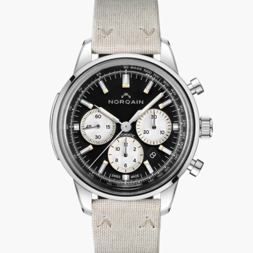 NORQAIN Freedom Chrono 43mm ブラック文字盤 Nortide Ivory ピンバックル N2200.18S01.B01.T02