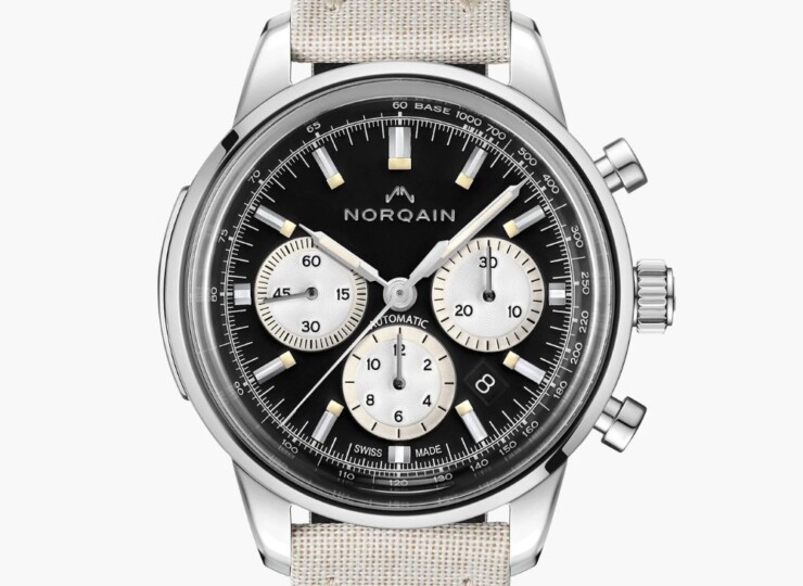 NORQAIN Freedom Chrono 43mm ブラック文字盤 Nortide Ivory ピンバックル N2200.18S01.B01.T02