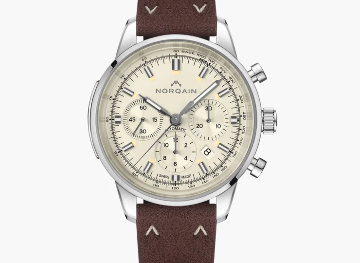 NORQAIN Freedom Chrono 43mm ホワイト文字盤 Nortide Ivory ピンバックル N2200.18S01.C01.T02