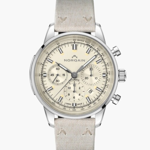 NORQAIN Freedom Chrono 43mm ホワイト文字盤 Nortide Ivory ピンバックル N2200.18S01.C01.T02