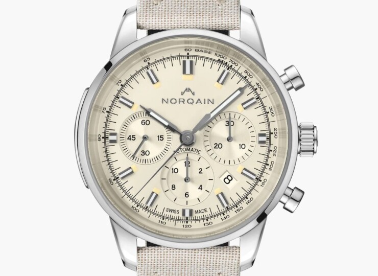 NORQAIN Freedom Chrono 43mm ホワイト文字盤 Nortide Ivory ピンバックル N2200.18S01.C01.T02