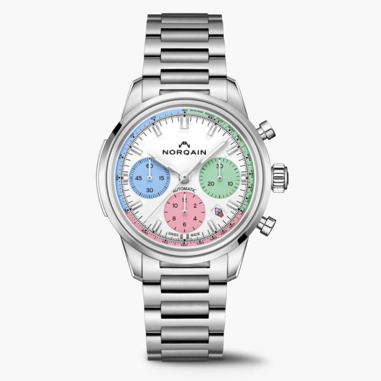 NORQAIN Freedom Chrono Enjoy Life Ice Cream 40mm ホワイト文字盤 N2201.19S01.C01.S01