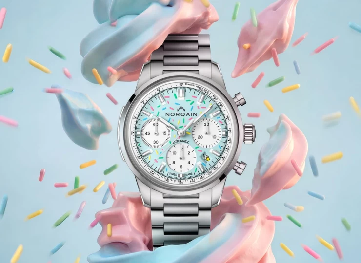 NORQAIN Freedom Chrono Enjoy Life Sprinkles 40mm ライトブルー文字盤 N2201.19S04.A01.S01