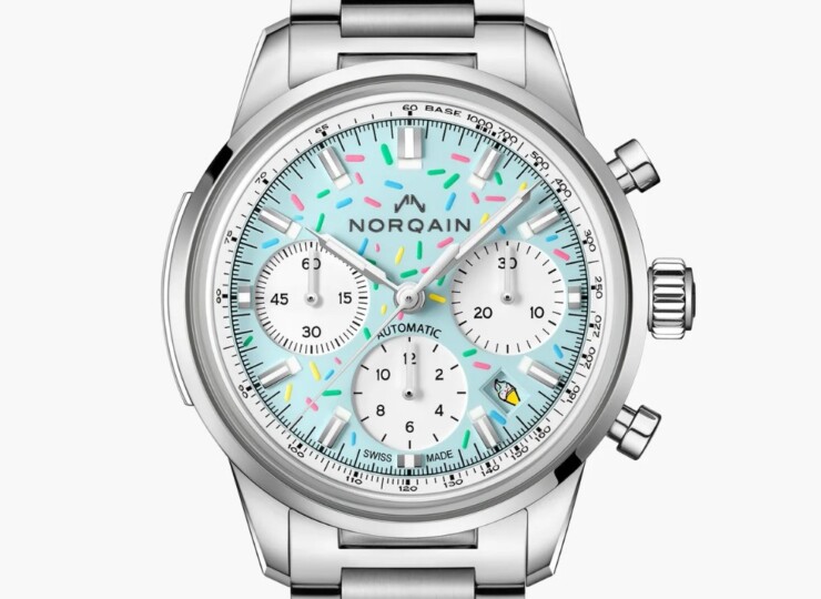 NORQAIN Freedom Chrono Enjoy Life Sprinkles 40mm ライトブルー文字盤 N2201.19S04.A01.S01