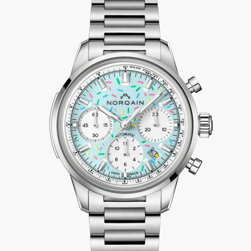 NORQAIN Freedom Chrono Enjoy Life Sprinkles 40mm ライトブルー文字盤 N2201.19S04.A01