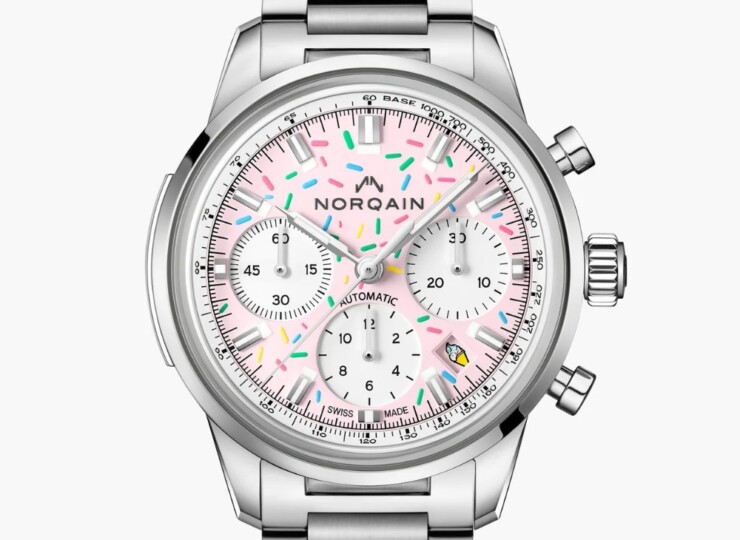 NORQAIN Freedom Chrono Enjoy Life Sprinkles 40mm ライトピンク文字盤 N2201.19S04.K01.S01