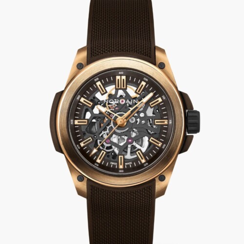 Wild ONE Skeleton 42mm ブラック スケルトン文字盤 ブラウン・メッシュ・ラバー 5N Red Gold