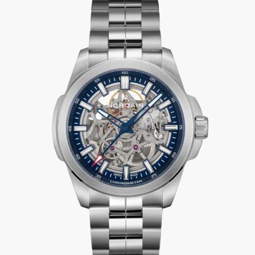 Independence Skeleton 42mm ブルー スケルトン文字盤 ステンレススチールブレスレット