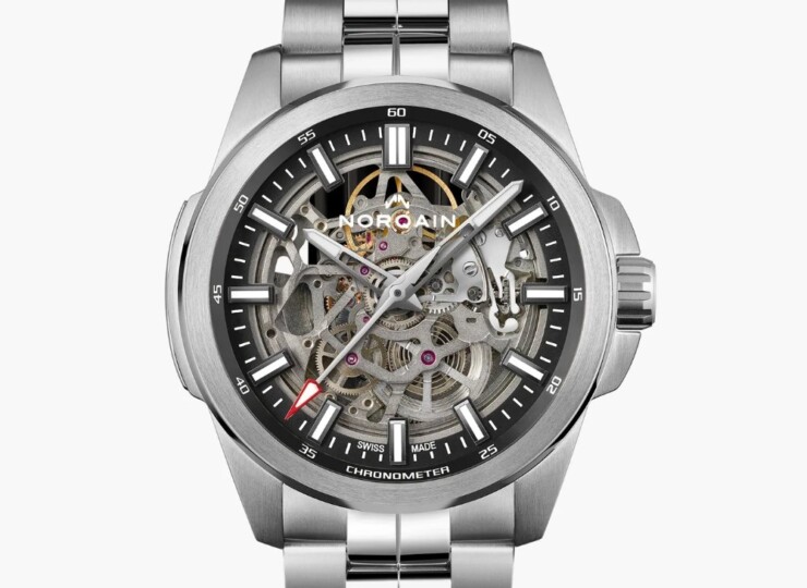 NORQAIN Independence Skeleton 42mm スケルトン文字盤 ステンレススチールブレスレット N3000.07S01.B01.S01