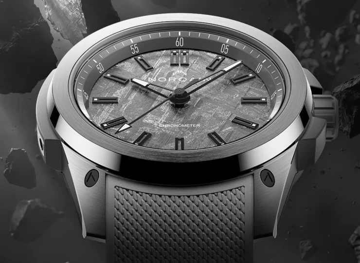 NORQAIN Wild ONE Meteorite Special Edition 42mm ブラック文字盤 グレーメッシュラバーストラップ Titanium N3000.21T01.M01.R02