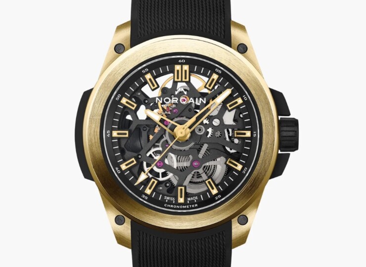 NORQAIN Wild ONE Skeleton Limited Edition 39mm ブラック スケルトン文字盤 ブラックメッシュラバーストラップ NORTEQ®(Ref.N3001.07G06.B01.R01) N3001.07G06.B01.R01