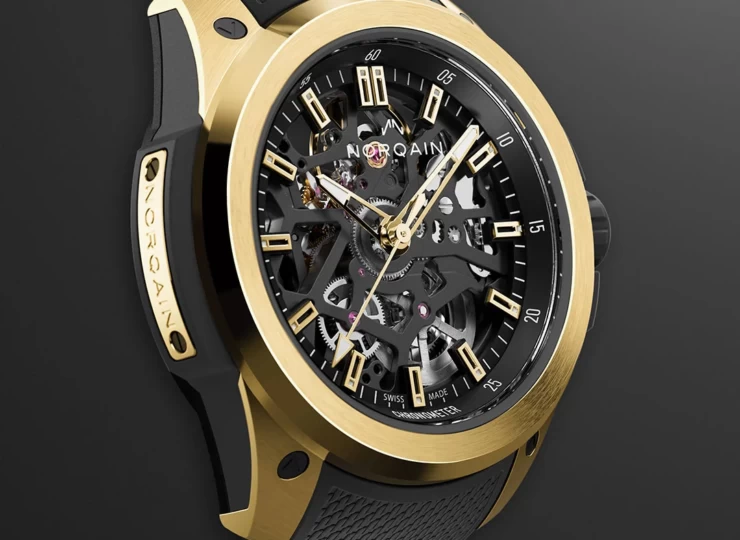 NORQAIN Wild ONE Skeleton Limited Edition 39mm ブラック スケルトン文字盤 ブラックメッシュラバーストラップ NORTEQ®（Ref.N3001.07G06.B01.R03） N3001.07G06.B01.R03