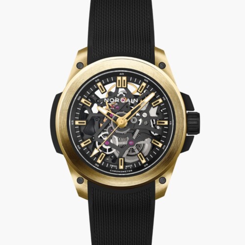 Wild ONE Skeleton Limited Edition 39mm ブラック スケルトン文字盤 ブラックメッシュラバーストラップ フォールディングクラスプ（Ref.N3001.07G06.B01.R06）