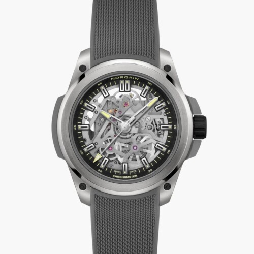 Wild ONE Skeleton Limited Edition 39mm ブラック スケルトン文字盤 グレーメッシュラバーストラップ フォールディングクラスプ（Ref.N3001.26T01.B01.R06）