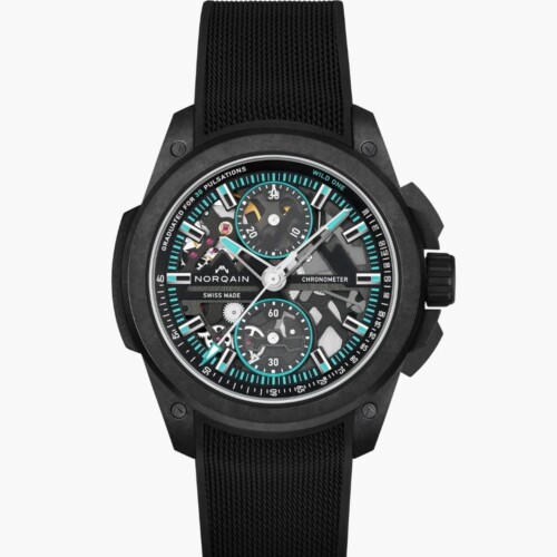 Wild ONE Skeleton Chrono 42mm ブラック スケルトン文字盤 ブラックメッシュラバーストラップ ピンバックル