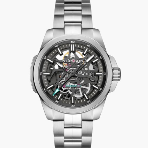 Independence Skeleton 40mm アンスラサイト スケルトン文字盤 ステンレススチールブレスレット