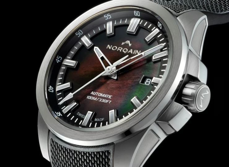 NORQAIN Independence JP Black Mother of Pearl 40mm ブラック文字盤 N3008.08S01.B01.R01