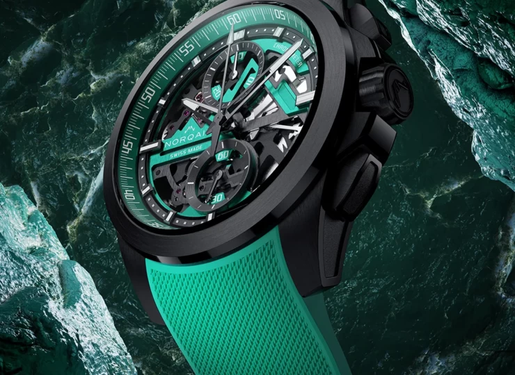 NORQAIN Independence Skeleton Chrono Limited Edition 42mm ブラック スケルトン文字盤 N3200.40T02.J01.R01