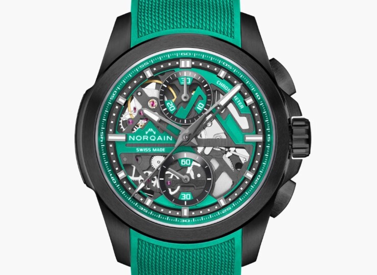 NORQAIN Independence Skeleton Chrono Limited Edition 42mm ブラック スケルトン文字盤 N3200.40T02.J01.R01