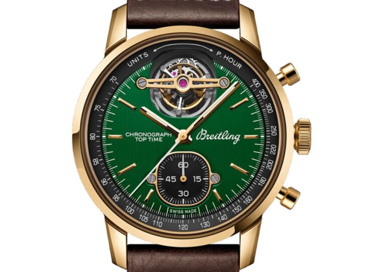 BREITLING トップタイム B21 フォード マスタング グリーン文字盤 NB21251A1L1X1