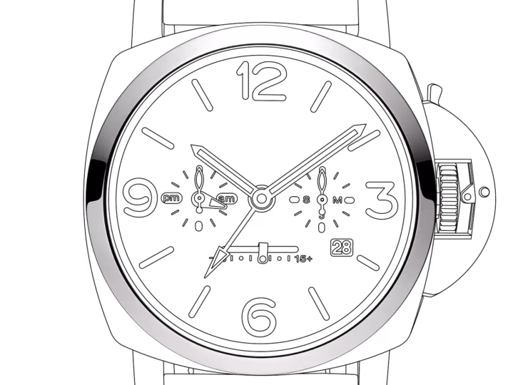 PANERAI ルミノール イクエーション オブ タイム 47mm チタン ブルー文字盤 PAM00670