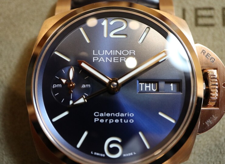 PANERAI ルミノール パーペチュアルカレンダー 44mm ゴールドテック™ ブルー文字盤 PAM00742