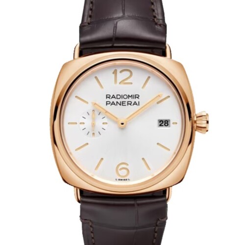 ラジオミール 40mm ゴールドテック™ ホワイト文字盤