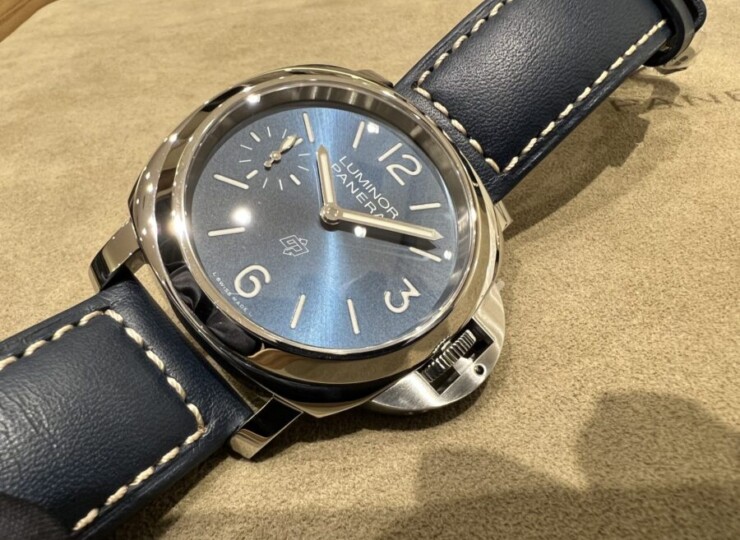 PANERAI ルミノール ロゴ 44mm スティール ブルー文字盤 PAM01085