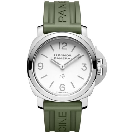 ルミノール ベース ロゴ 44mm スティール ホワイト文字盤