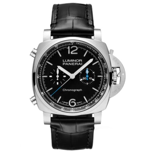 ルミノール クロノ 44mm スティール ブラック文字盤