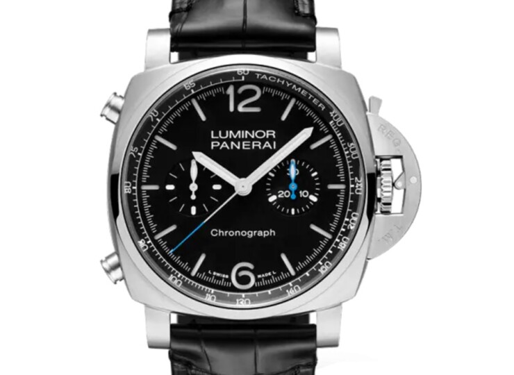 PANERAI ルミノール クロノ 44mm スティール ブラック文字盤 PAM01109