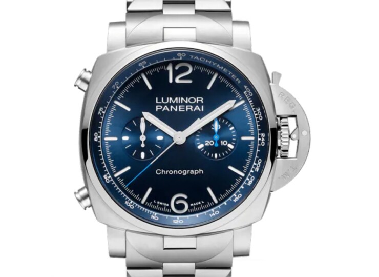 PANERAI ルミノール クロノ 44mm スティール ブルー文字盤 PAM01110