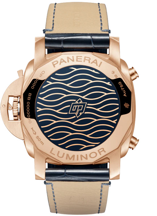 PANERAI ルミノール クロノ 44mm ゴールドテック™ ブルー文字盤 PAM01111