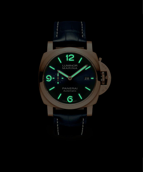PANERAI ルミノール マリーナ 44mm ゴールドテック™ ブルー文字盤 PAM01112