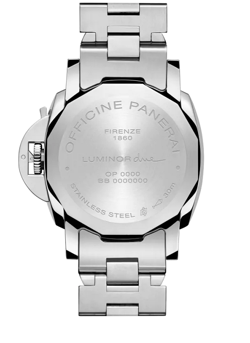 PANERAI ルミノール ドゥエ 38mm スティール ブルー文字盤 ブレスレット PAM01123