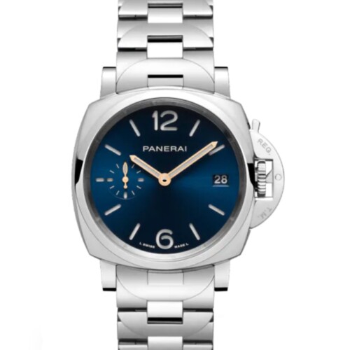 ルミノール ドゥエ 38mm スティール ブルー文字盤 ブレスレット