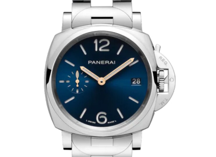 PANERAI ルミノール ドゥエ 38mm スティール ブルー文字盤 ブレスレット PAM01123